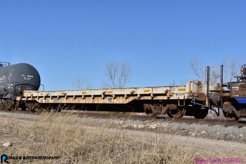 PRN2023020195_499 27-Feb-2023 Arkansas Oklahoma AOK 6432 Flat Car specialty MOW Wheel Loading 56’ 8” BLT/NEW 07-1977